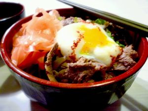 Gyudon Japanese beef bowl