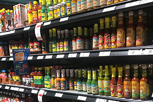 mexican sauces on the shelf